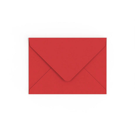 Cherry Red British Made Gummed V-Flap Envelope (133 x 184mm)