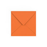 Flame Orange British Made Gummed V-Flap Envelope (155 x 155mm)