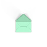 Jade Green British Made Gummed V-Flap Envelope (62 x 94mm)