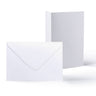 White Smooth Cards & Envelopes Pack White 133x184 mm + 125x175 mm