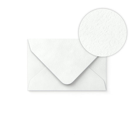 White Envelope Hammered Texture 62x94 mm